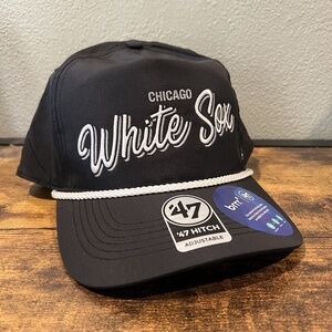 Chicago White Sox ‘47 Brand Brrr Hat Adjustable Strapback Cap Black MLB